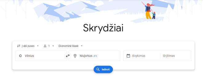 Google Skrydziai